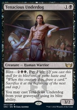 Tenacious Underdog⁣ - Streets of New Capenna⁣ (Rare)⁣ [97]