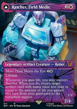 Ratchet, Field Medic // Ratchet, Rescue Racer (V.2)⁣ - Universes Beyond: Transformers⁣ (Mythic)⁣ [17]
