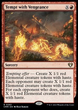 Tempt with Vengeance⁣ - Commander Masters⁣ (Rare)⁣ [263]