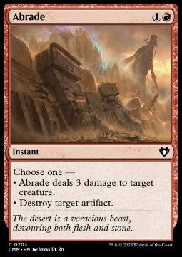 Abrade⁣ - Commander Masters⁣ (Common)⁣ [203]