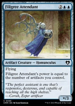 Filigree Attendant⁣ - Commander Masters⁣ (Common)⁣ [95]