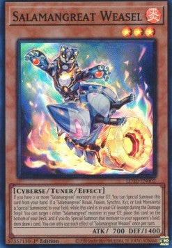 Salamangreat Weasel⁣ - Legendary Duelists: Soulburning Volcano⁣ (Super Rare)⁣ [002]