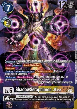ShadowSeraphimon Ace (BT18-071) (V.2)⁣ - Special Booster Ver 2.0⁣ (Alternative Art)⁣ [071]
