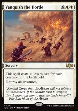 Vanquish the Horde - Commander: Tarkir: Dragonstorm (Rare) [TDC-91]