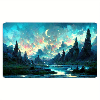XXL Magic Game Mat TCG CCG Trading Card Table 35x60cm Playmat Rule Area Rubber Mouse Pad for Party Gamer PC Accessory Laptop Rug