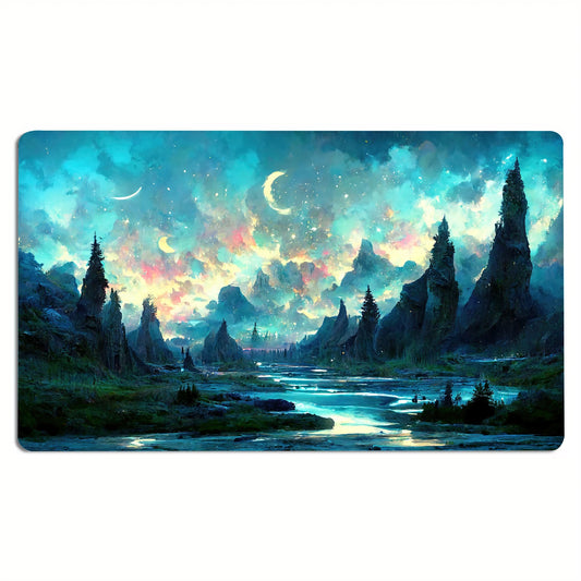 XXL Magic Game Mat TCG CCG Trading Card Table 35x60cm Playmat Rule Area Rubber Mouse Pad for Party Gamer PC Accessory Laptop Rug