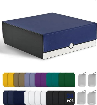 TINTEK Card Storage Box for MTG PTCG, Commander Deck Box Holds 3000+ Cards, Card Storage Case with 4 Stoppers, Card Organizer fo