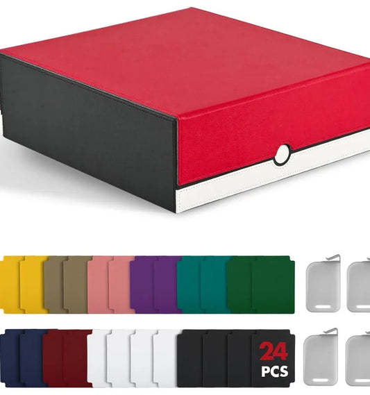 TINTEK Card Storage Box for MTG PTCG, Commander Deck Box Holds 3000+ Cards, Card Storage Case with 4 Stoppers, Card Organizer fo