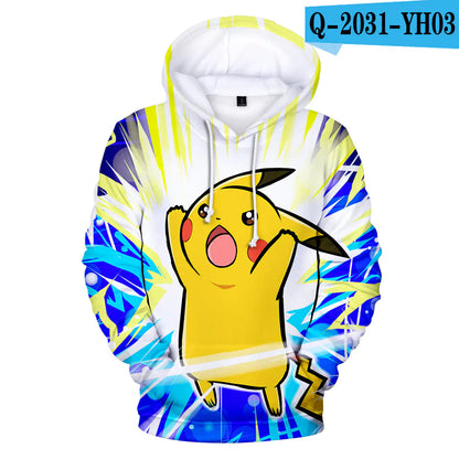 Trendy Pokemon Hoodie - 3D Unisex Hooded Sweatshirt