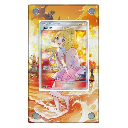 Anime Pokemon Ptcg Psyduck Bulbasaur Articuno Mewtwo Meowth Charmander Squirtle Kingdra Acrylic Protective Card Display Case