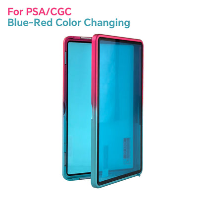 Aluminum Alloy Graded Cards Protector Case For PSA/CGC Slab, UV & Scratch Resistant Trading Card Magnetic Display Holder Box