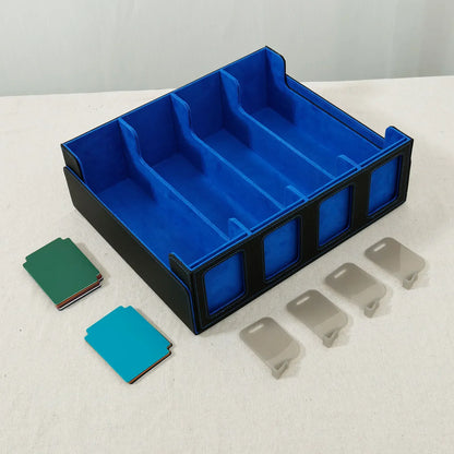 PU Leather Trading Card Storage Box Magnetic Closure Card Holder Game Collection Cards Case for Magic Game Cards Sports Cards