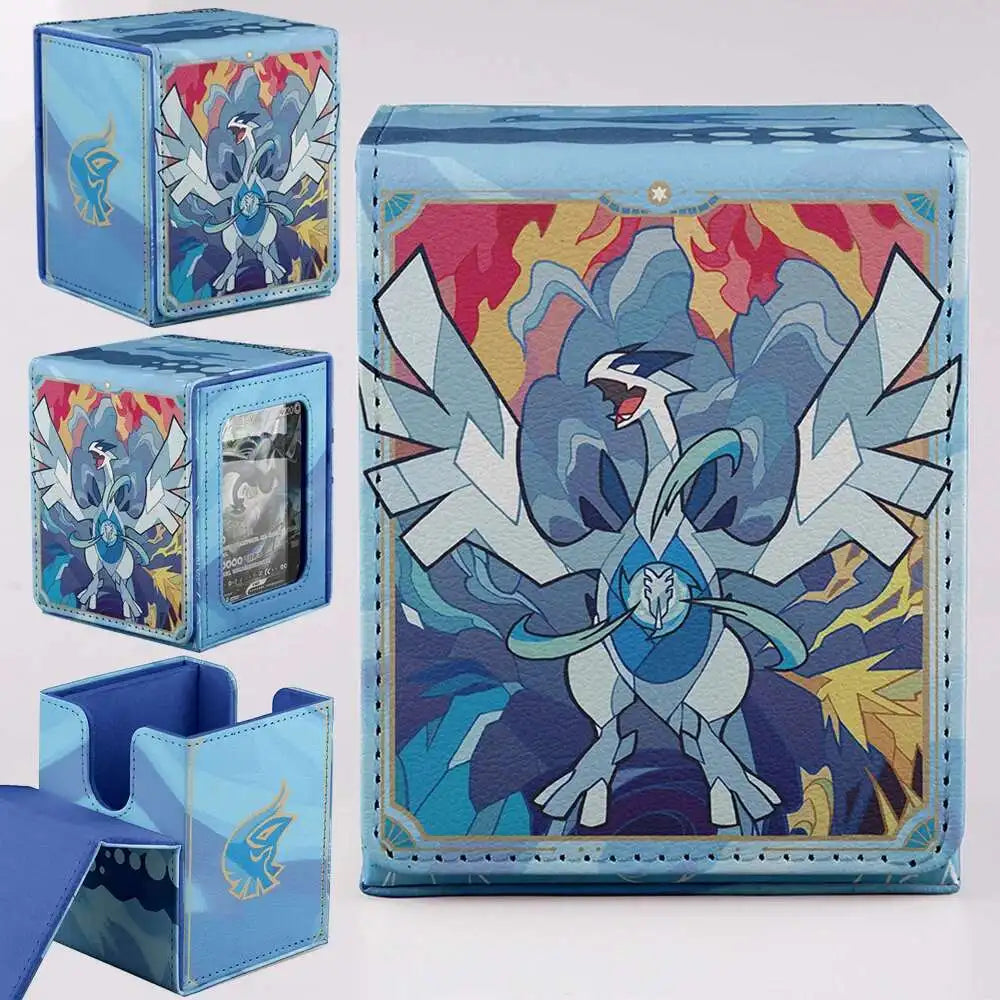 Deck Box TCG Card Storage Box Anime Card Game Dragon-Themed Card Holder With Cool Design Sky Dragon Design For Anime Cards Games