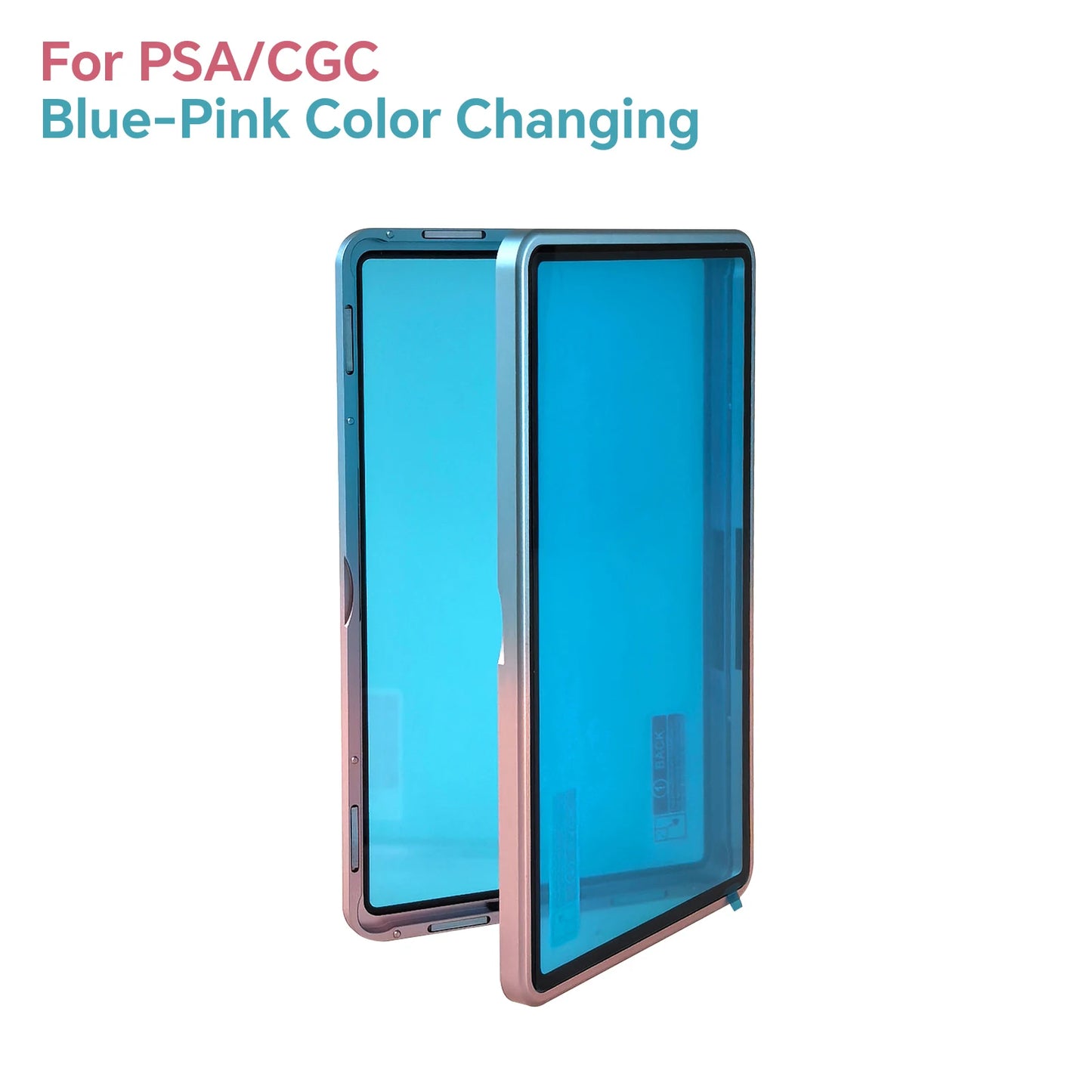 Aluminum Alloy Graded Cards Protector Case For PSA/CGC Slab, UV & Scratch Resistant Trading Card Magnetic Display Holder Box