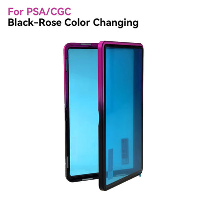 Aluminum Alloy Graded Cards Protector Case For PSA/CGC Slab, UV & Scratch Resistant Trading Card Magnetic Display Holder Box