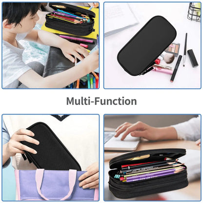 Kpop Demon Hunters Animated Kpop Films Pencil Case College Pencil Bag Students Zipper School Pencil Cases Pattern Stationery