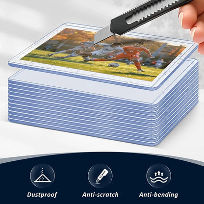 25-100pcs Card Sleeves Holder PVC Game Trading Card TopLoaders Hard Plastic Toy Top Loaders For Protectors Storage Gift