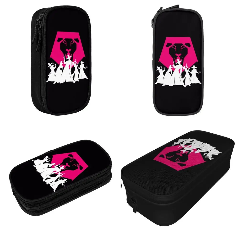 Kpop Demon Hunters Animated Kpop Films Pencil Case College Pencil Bag Students Zipper School Pencil Cases Pattern Stationery