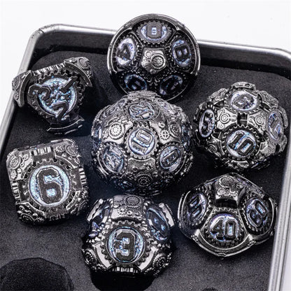 7pcs Dice Set DND Metal Dice Full Set Dice for Dungeons and Dragons Polyhedral Dice RPG Dice D&D Dice Gift
