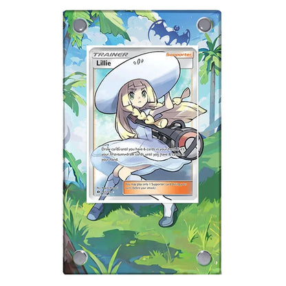 Anime Pokemon Ptcg Psyduck Bulbasaur Articuno Mewtwo Meowth Charmander Squirtle Kingdra Acrylic Protective Card Display Case