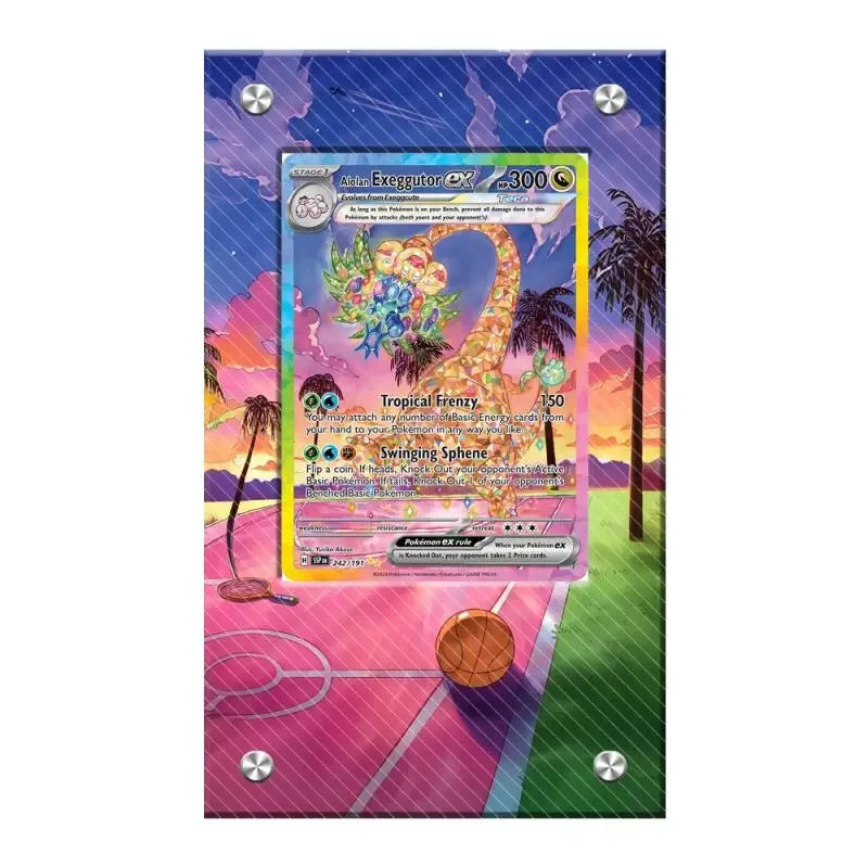 Anime Pokemon Ptcg Psyduck Bulbasaur Articuno Mewtwo Meowth Charmander Squirtle Kingdra Acrylic Protective Card Display Case