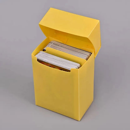 1 Box Game Trading Card Box, Solid Color Card Box, Card Holder Storage Box For Trading Cards, Sports And Games