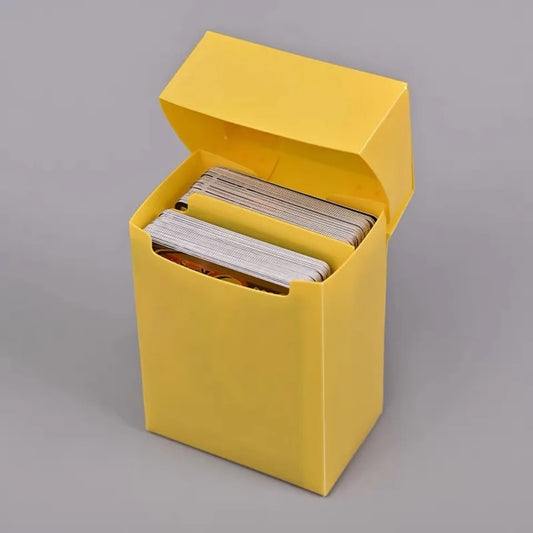 1 Box Game Trading Card Box, Solid Color Card Box, Card Holder Storage Box For Trading Cards, Sports And Games
