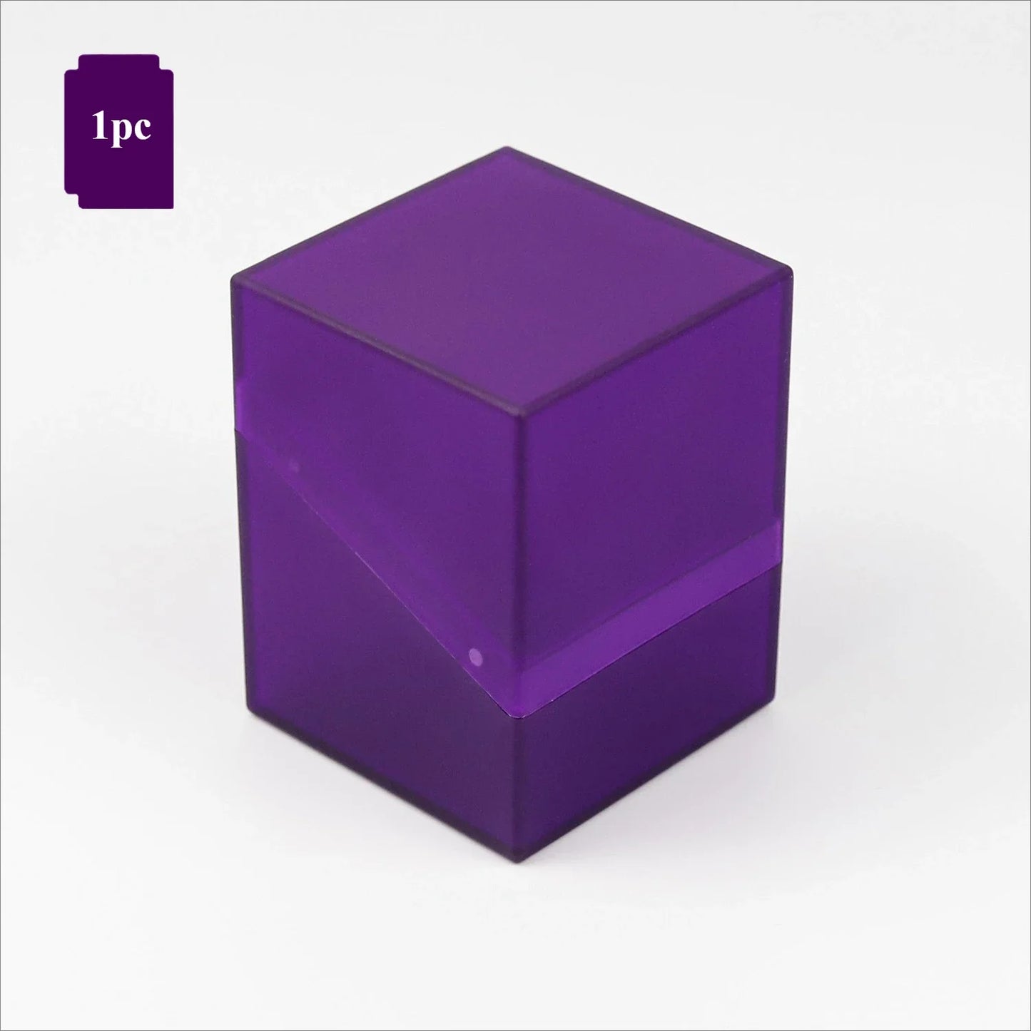 Card Storage Box for Trading Cards Holds 100+ with 1 Dividers Deck Box Secure and Durable  for YuGiOh MTG TCG and Baseball Cards