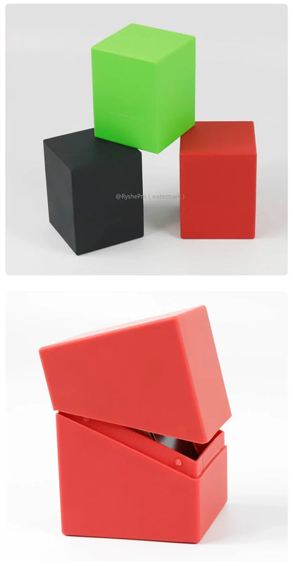 Card Storage Box for Trading Cards Holds 100+ with 1 Dividers Deck Box Secure and Durable  for YuGiOh MTG TCG and Baseball Cards