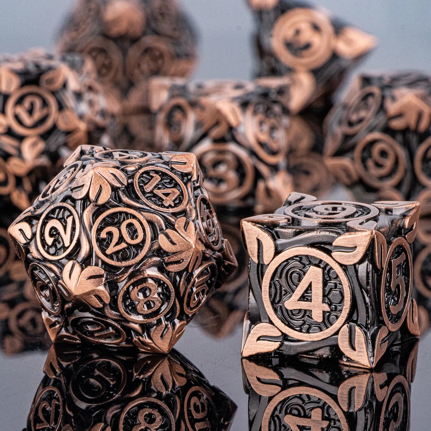 7pcs Dice Set DND Metal Dice Full Set Dice for Dungeons and Dragons Polyhedral Dice RPG Dice D&D Dice Gift