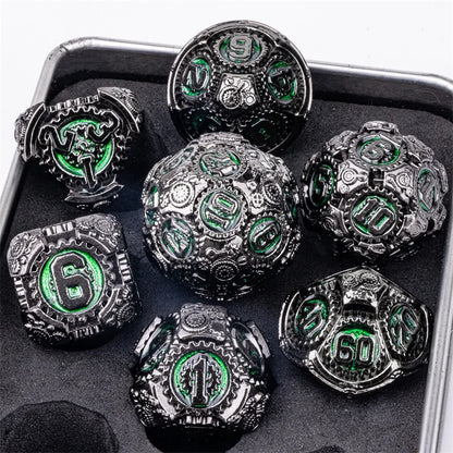 7pcs Dice Set DND Metal Dice Full Set Dice for Dungeons and Dragons Polyhedral Dice RPG Dice D&D Dice Gift