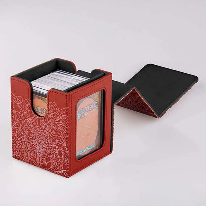 Deck Box TCG Card Storage Box Anime Card Game Dragon-Themed Card Holder With Cool Design Sky Dragon Design For Anime Cards Games