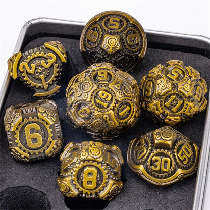 7pcs Dice Set DND Metal Dice Full Set Dice for Dungeons and Dragons Polyhedral Dice RPG Dice D&D Dice Gift