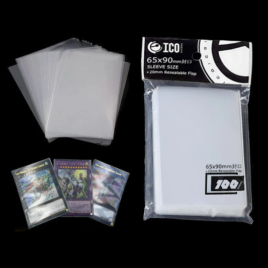 200pcs(2Packs) 65*90mm Card Sleeve Cards Protector Magic Killers of Three Kingdom Football Star Card Transparent Board Games