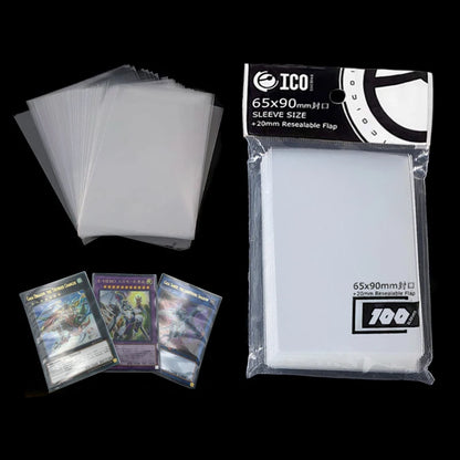 200pcs(2Packs) 65*90mm Card Sleeve Cards Protector Magic Killers of Three Kingdom Football Star Card Transparent Board Games