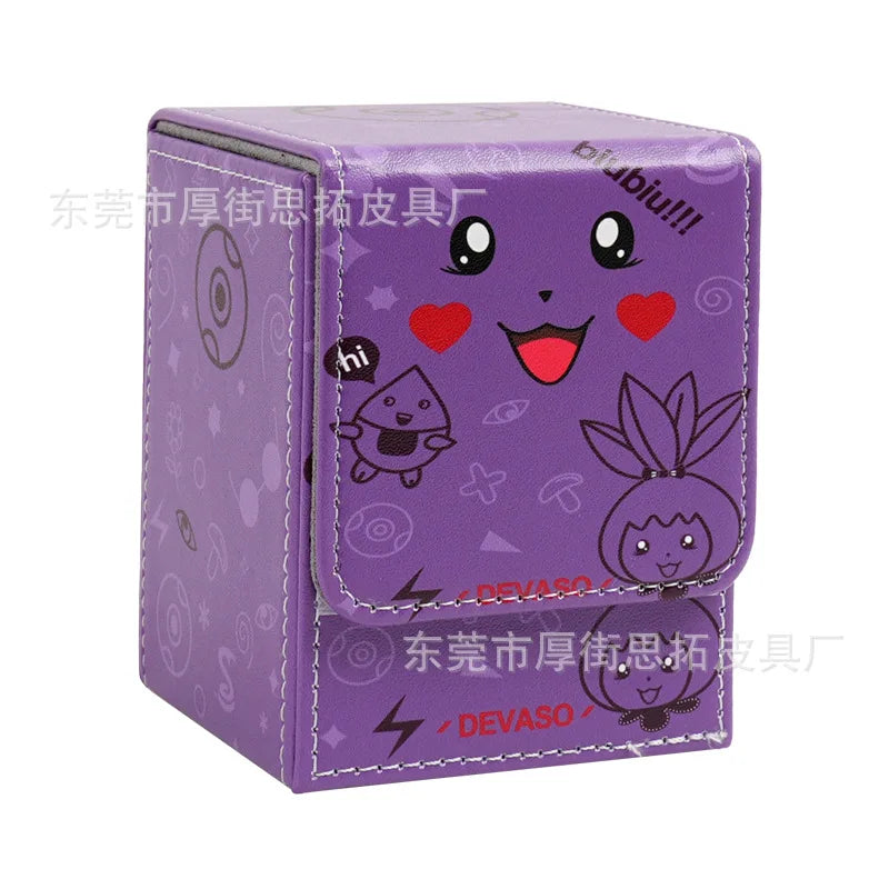 Pokemon Card Deck Storage Box PTCG Board Games magic Commander deck box mtg Card Carrying Organiser Case Trading for tcg sleeves