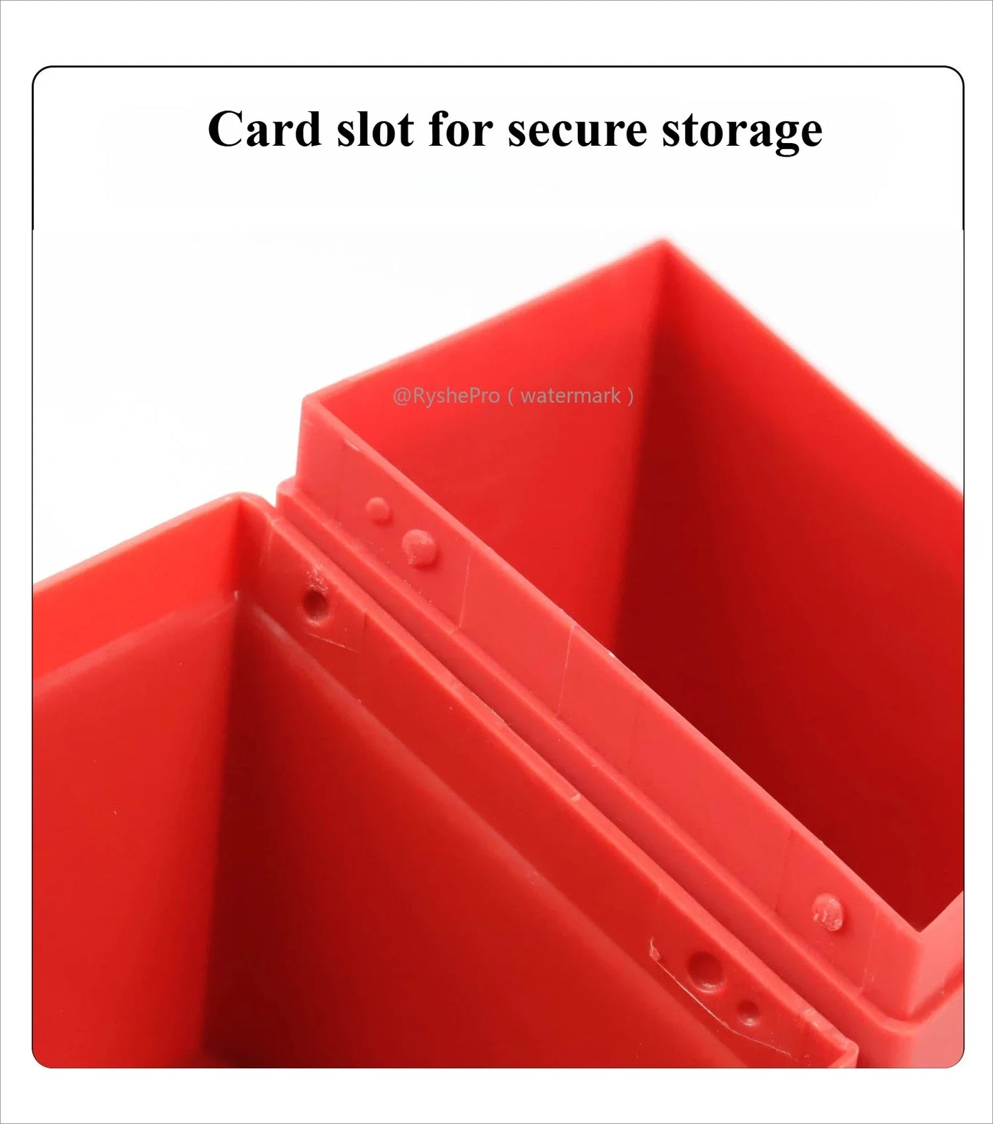 Card Storage Box for Trading Cards Holds 100+ with 1 Dividers Deck Box Secure and Durable  for YuGiOh MTG TCG and Baseball Cards