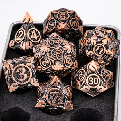 7pcs Dice Set DND Metal Dice Full Set Dice for Dungeons and Dragons Polyhedral Dice RPG Dice D&D Dice Gift