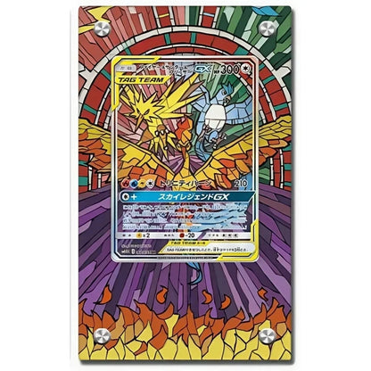 Anime Pokemon Ptcg Psyduck Bulbasaur Articuno Mewtwo Meowth Charmander Squirtle Kingdra Acrylic Protective Card Display Case