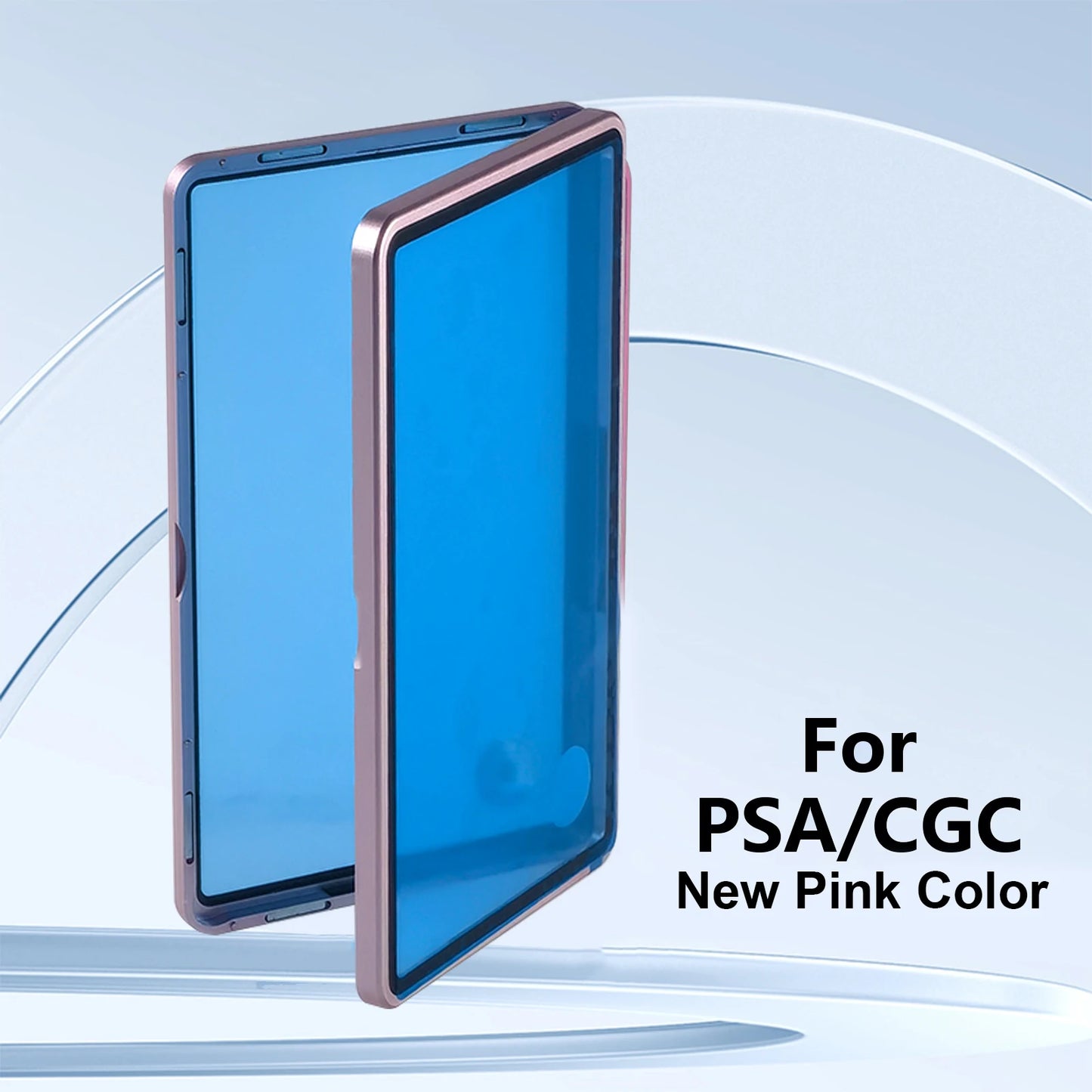 Aluminum Alloy Graded Cards Protector Case For PSA/CGC Slab, UV & Scratch Resistant Trading Card Magnetic Display Holder Box