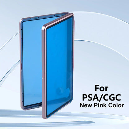 Aluminum Alloy Graded Cards Protector Case For PSA/CGC Slab, UV & Scratch Resistant Trading Card Magnetic Display Holder Box