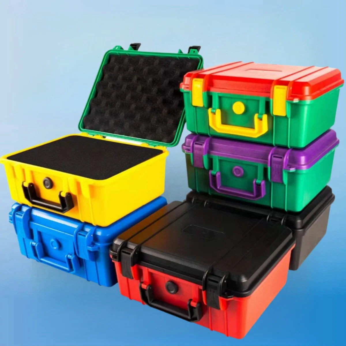 Multi-function Water-repellent and Moisture-proof Tool Box With Sponge Protection Portable Hardware Storage, Safety Instrument