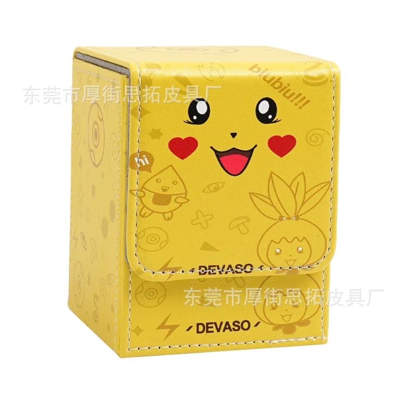 Pokemon Card Deck Storage Box PTCG Board Games magic Commander deck box mtg Card Carrying Organiser Case Trading for tcg sleeves