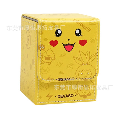 Pokemon Card Deck Storage Box PTCG Board Games magic Commander deck box mtg Card Carrying Organiser Case Trading for tcg sleeves