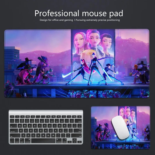 KPop Demon Hunters Animation Beautiful patterns TCG Card MTG Desk Mat Table Keyboard Big Mouse Pad Laptop Cushion NonslipDecor