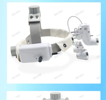 LED Dental LED Light Lamp Binocular Loupes Brightness Spot Adjustable Dental Lab 5W Headlamp for Surgical Headlight 2.5X 3.5X