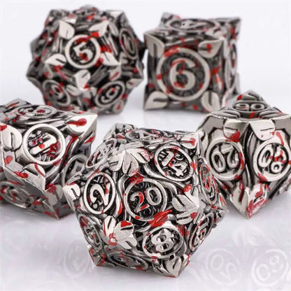 7pcs Dice Set DND Metal Dice Full Set Dice for Dungeons and Dragons Polyhedral Dice RPG Dice D&D Dice Gift