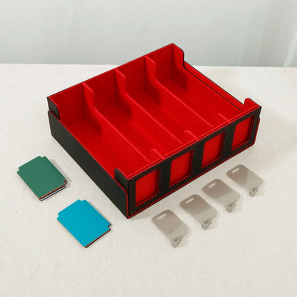 PU Leather Trading Card Storage Box Magnetic Closure Card Holder Game Collection Cards Case for Magic Game Cards Sports Cards