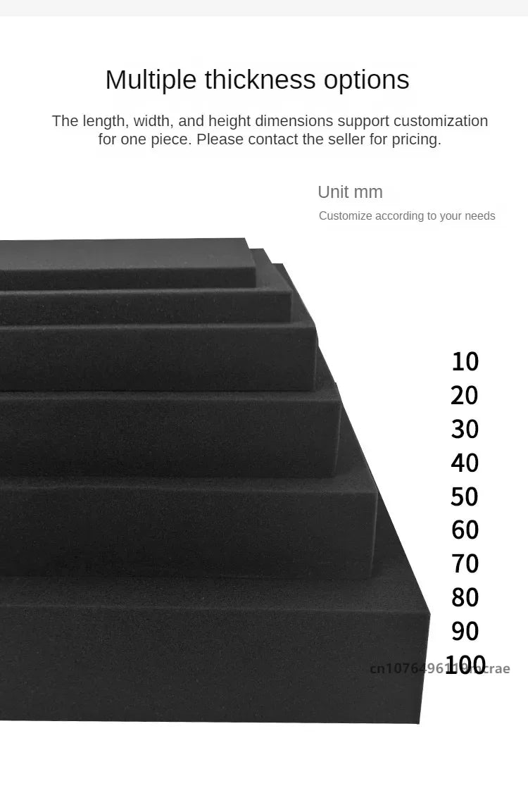 50x30cm High Density Foam Pad Toolbox Shock-Absorbing Sponge Sheet Hard Flight Case Shadow Foams Toolkit Tools Organizer 45x35cm