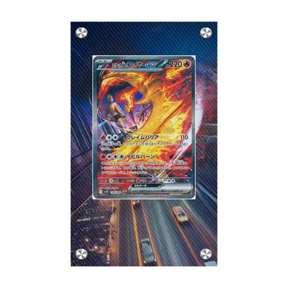 Anime Pokemon Ptcg Psyduck Bulbasaur Articuno Mewtwo Meowth Charmander Squirtle Kingdra Acrylic Protective Card Display Case